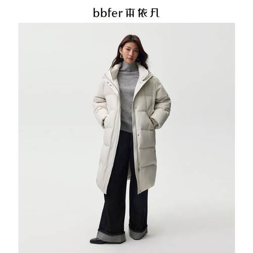 bbfer本依凡冬季羽绒服女中长款加厚保暖外套SSSYR0220【三色】