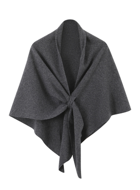 bbfer本依凡WSSWJ0013冬季纯羊毛斗篷式披肩外搭女保暖围巾外套