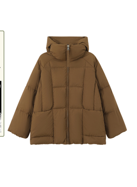 bbfer本依凡冬季连帽羽绒服女短款加厚保暖面包服外套0274