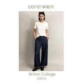 新品 直筒阔腿裤 上新 本依凡春款 丹宁宽松牛仔裤 子女长裤 0126