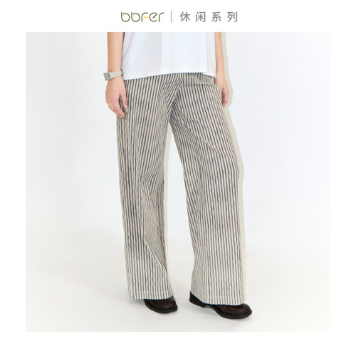bbfer本依凡条纹休闲裤