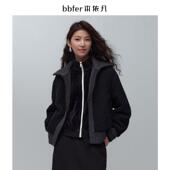bbfer本依凡冬季 呢子大衣外套女加厚保暖休闲高级感显瘦SSSDM0015
