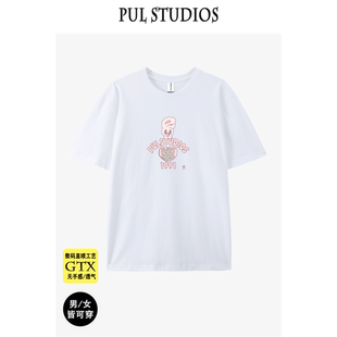 男女潮 体恤半袖 摆你衣道纯棉印花可爱卡通韩系宽松短袖 T恤打底衫