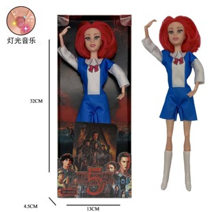 30cm小11多关节可动手办玩偶怪奇物语带声光Eleven搪胶洋娃娃礼物