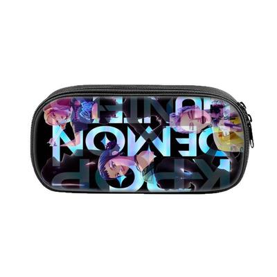 Huntrix Kpop猎魔女团印花笔袋动漫周边小老虎中小学生铅笔文具盒