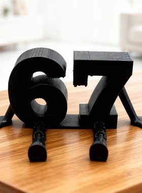 3D打印Joint Movable Digital Ornament窃取脑腐67公仔小人摆件