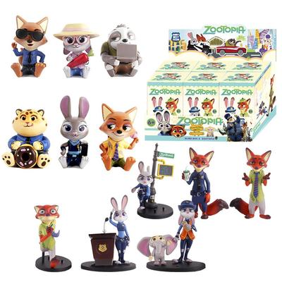 跨境新品疯狂动物城2手办摆件狐狸尼克兔子警官朱迪树懒盲盒公仔