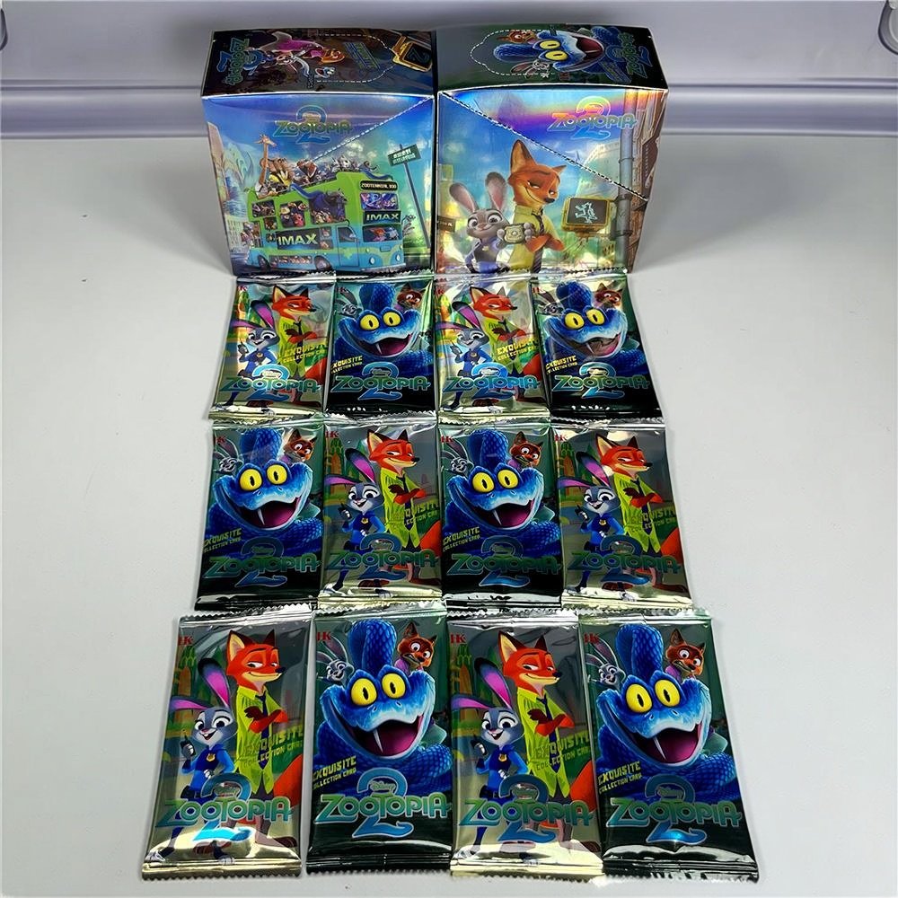 疯狂动物城2收藏卡牌Zootopia动漫狐尼克兔朱迪桌游战力卡猜拳卡