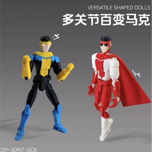跨境Invincible全能人马克手办无敌少侠马克百变人偶关节可动玩具