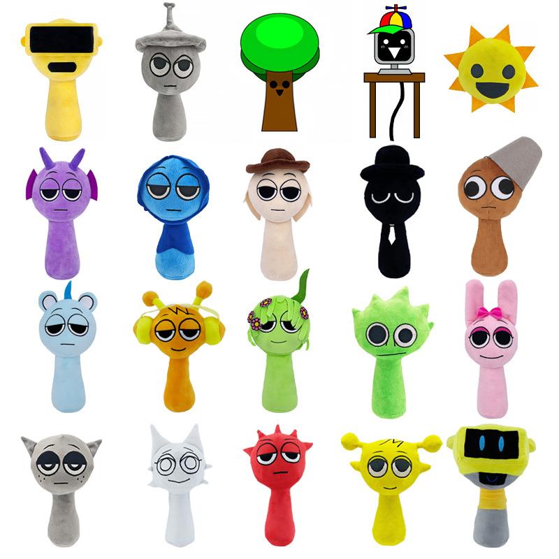 sprunki plush节奏盒子游戏周边公仔机器人毛绒incredibox玩具