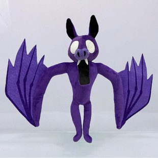 新品 99夜紫蝙蝠玩偶公仔毛绒挂件nights恐怖游戏麋鹿玩具 森林中