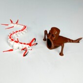 木棍食海者vs死神利维坦深海迷航高战力模型Subnautica游戏3d模型