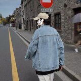 N13春秋宽松牛仔外套男潮流韩版夹克百搭港风ins上衣服P65，男装工装外套，星座1615-1