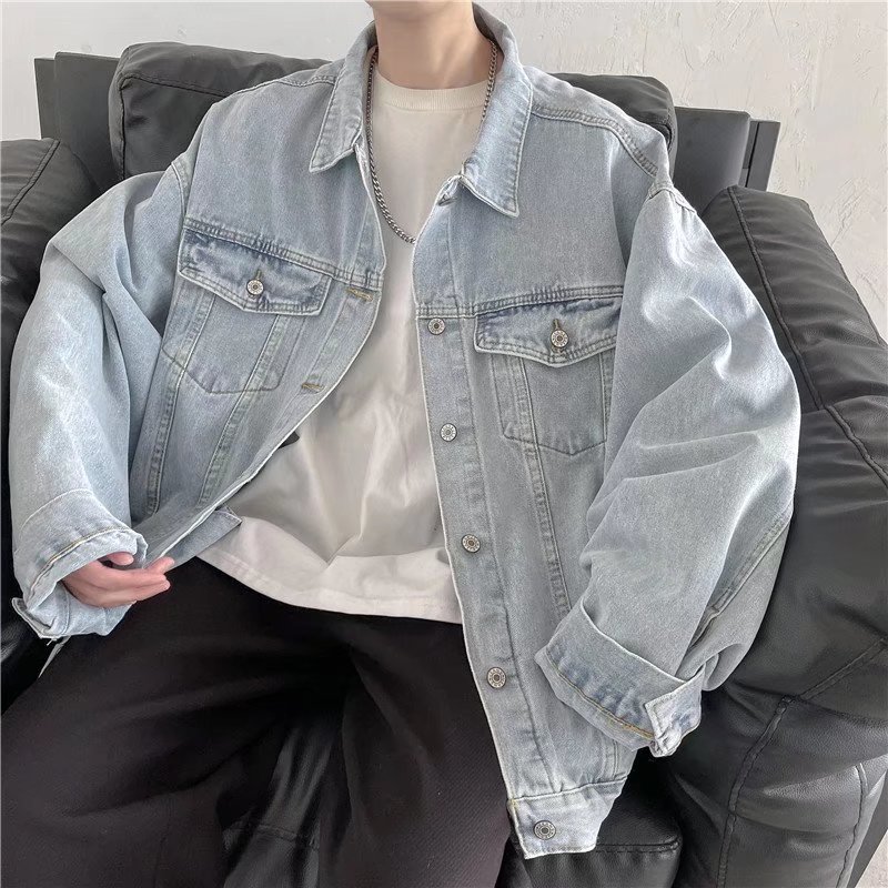 N12牛仔夹克外套男春秋季韩版潮流搭配痞帅气衣服P72,男装夹克,星座1615-1