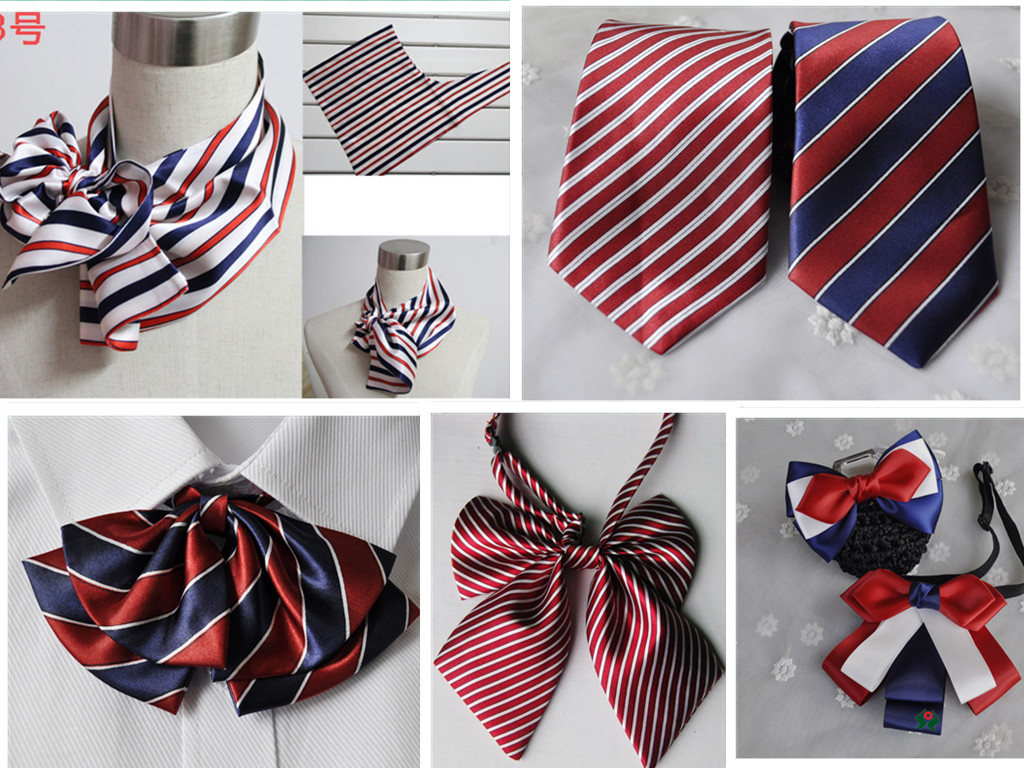 新款银行领结可印企业logo职业领花护士移动邮政发网头花领结套装