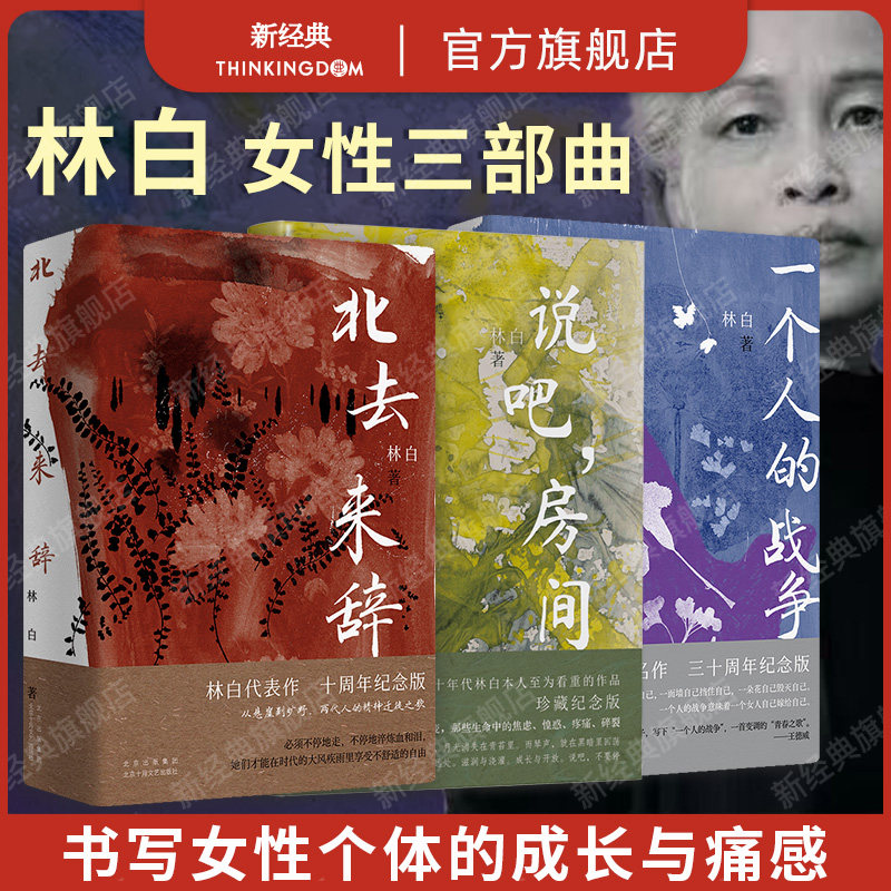 林白 女性三部曲 北去来辞 一个人的战争 说吧,房间 3册套装 当代文学小说 十月文艺 女性主义