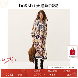波西米亚风女装 巴洛克之魅法式 连衣裙1E25VALL 秋季 bash2025新款