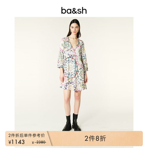ba&sh法式连衣裙1E24LORE