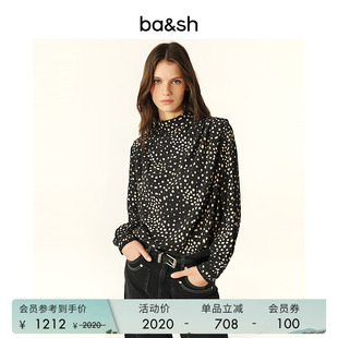 bash春季 优雅不规则波点衬衫 气质女上衣小衫 1H25DELP 谧影游点法式