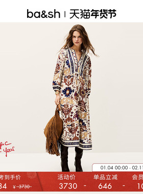 bash春季巴洛克之魅法式波西米亚风女装连衣裙1E25VALL