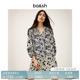 bash春季 印花连衣裙碎花裙子女短裙1H25MADY 波西米亚度假风风法式