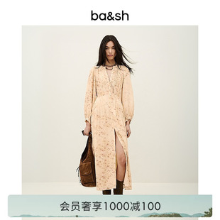 bash2026新款 漫野法式 度假风碎花收腰女灯笼袖 连衣裙1E26NALD 春季