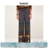 长裤 bash春季 阔腿裤 波西米亚风复古设计女款 1H25BRAN 繁花佩斯法式