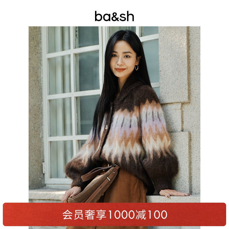 【臻奢系列】bash2025新款针织开衫1H25FARL