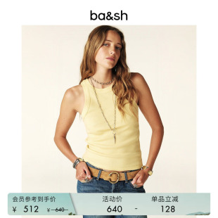 上衣内搭打底衫 bash新款 1E25CYND 背心吊带女士无袖 修身 夏季 法式