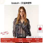 波西米亚度假风上衣衬衫 bash春季 巴黎铁塔法式 1E25ANGE