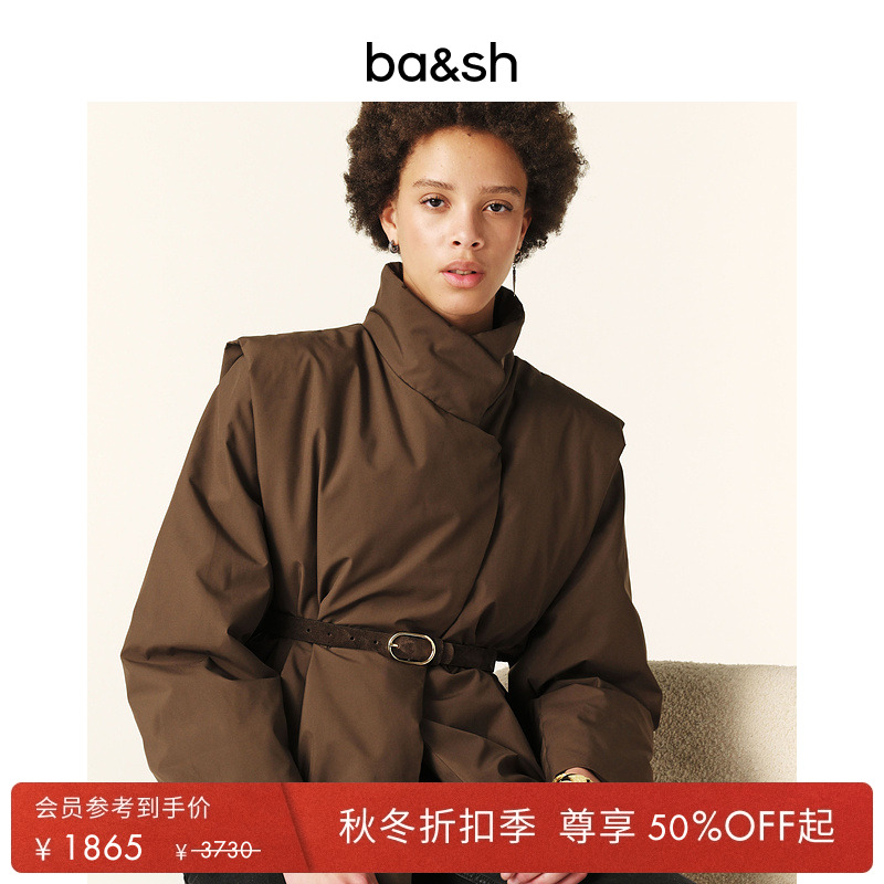ba&sh美拉德高领大衣保暖外套