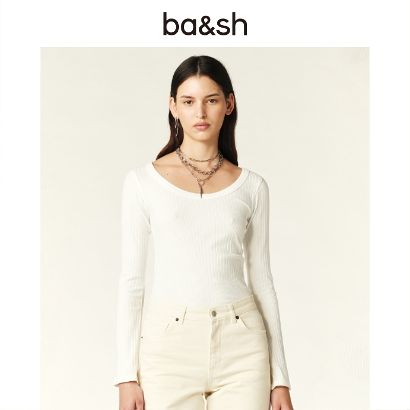 ba&sh通勤法式上衣修身内搭卫衣