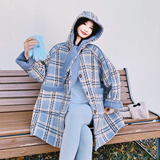【新款】兔耳朵连帽双面穿羊羔毛外套C021-3060-P205控308，女装皮草，2C021