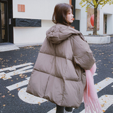 【现货】奶咖色连帽A字小斗篷羽绒服C021-99961-P275控408，女装羽绒服，2C021