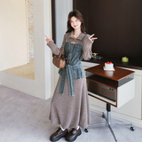 【大货】26春季新款牛仔拼接两件套套装C021-2606-P195控298，女装套装/套裙，2C021