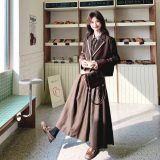 【新款大货】26春西装套装+条纹衬衫三件套C021-2607-P215控328，女装套装/套裙，2C021