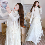 【26春款大货】不规则蕾丝拼接重工两件套C021-1001-P195控298，女装套装/套裙，2C021