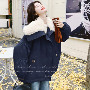 【大货】羊羔毛领羽绒服内胆派克服90绒C021-3211-P345控518图片