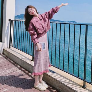 【26春款大货】大 树莓紫牛仔两件套套装C021-9629-P165控228图片