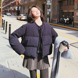 【大货】25冬圆领飘带2色短款90绒羽绒服C021-3195-P285控428，女装羽绒服，2C021