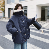 新款大货！羊羔毛领羽绒服内胆派克服90绒C021-3211-P345控518，女装羽绒服，2C021