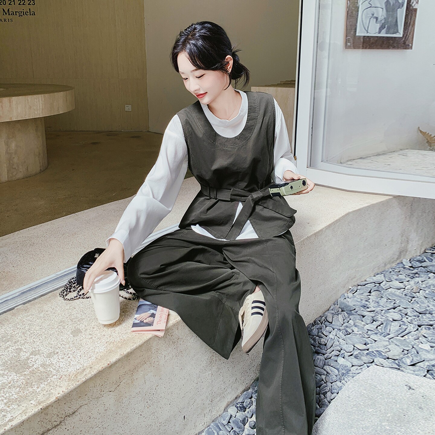 【26春季大货】军绿色三件套C021-1099-P185控278,女装套装/套裙,2C021