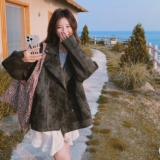 【26春季大货】多拉链磨砂麂皮绒机车外套C021-1098-P185控278，女装短外套，2C021