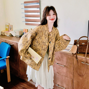 【大货】26春新款 洛梨黄编织小香风外套C021-2608-P165控248图片