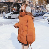 【大货】三色50绒花苞型连帽羽绒服C021-3207-P245控368，女装羽绒服，2C021