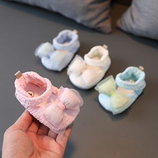 春秋夏季 9个月 婴儿鞋 1岁透气公主鞋 学步前鞋 女宝宝0 软底布鞋