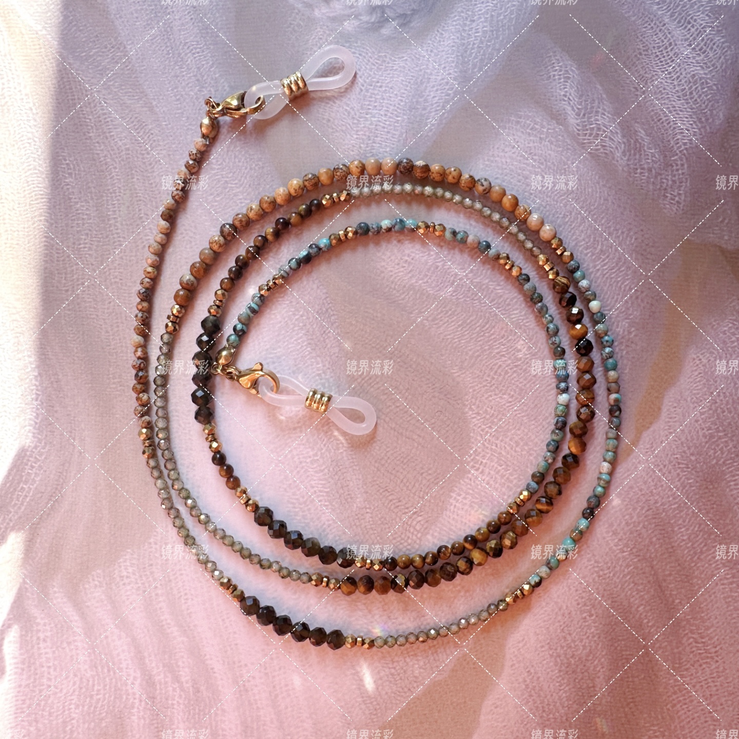 波西米亚风多宝眼镜链口罩耳机挂脖绳防丢百搭太阳毛衣复古197