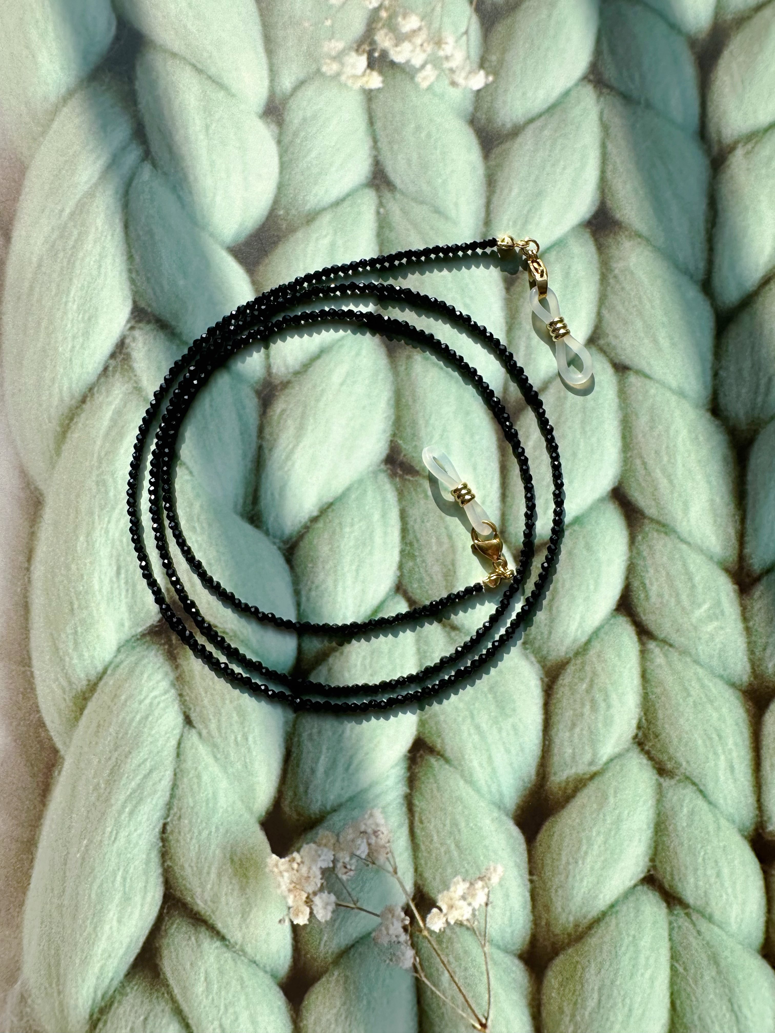 黑尖晶石切面防滑眼镜链耳机口罩挂脖绳多功能网红太阳个性简029,ZIPPO/瑞士军刀/眼镜,眼镜链,淘宝优惠券,粉丝福利购,淘宝优惠卷