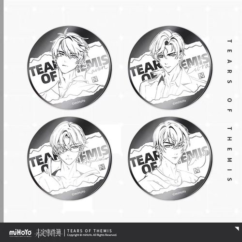 【官谷正版】未定事件簿笔尖定格金属镜面吧唧徽章周边陆景和左然