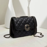 Радужная сумка через плечо с ромбовидным узором, цепь, сумка на одно плечо, коллекция 2023, в стиле Шанель